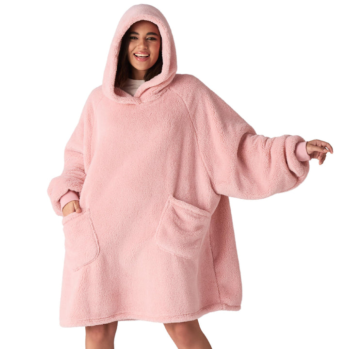 BEDSURE Hoodie Decke mit Ärmeln - Kuschelpullover als Geschenke für Frauen - Übergrosser Tragbare De