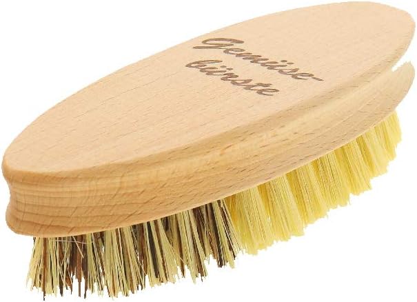 5X HOFMEISTER® Gemüsebürste, 13,5 cm, hochwertige Naturborsten in 2 Härtegraden: echt Union und Fibr