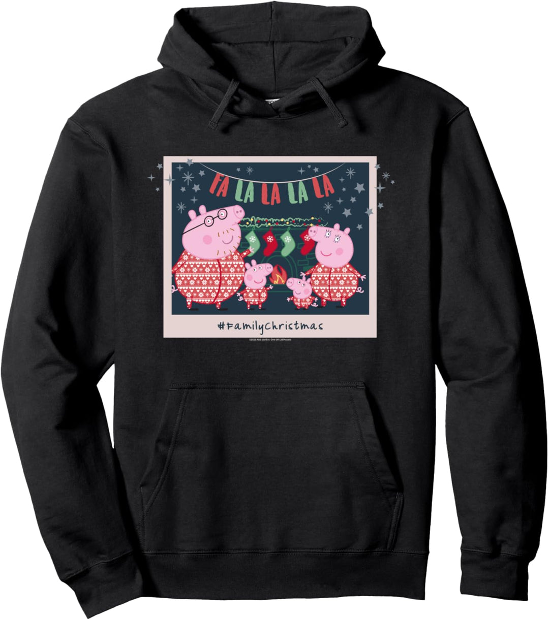 Peppa Wutz George, Mummy Pig And Daddy Pig #FamilyChristmas Pullover Hoodie