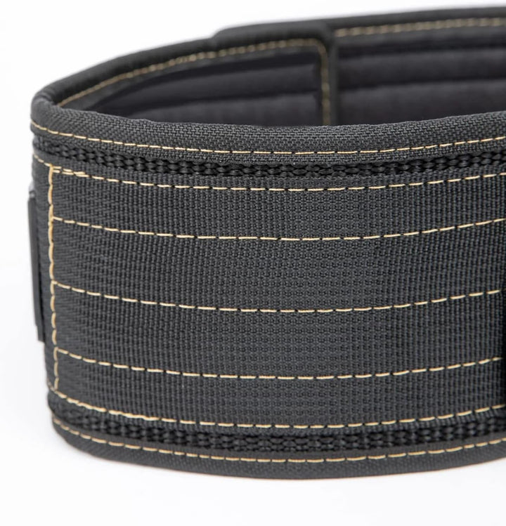 Gorilla Wear 4 Inch Nylon Belt - schwarz - Bodybuilding und Fitness Gürtel für Damen und Herren M/L