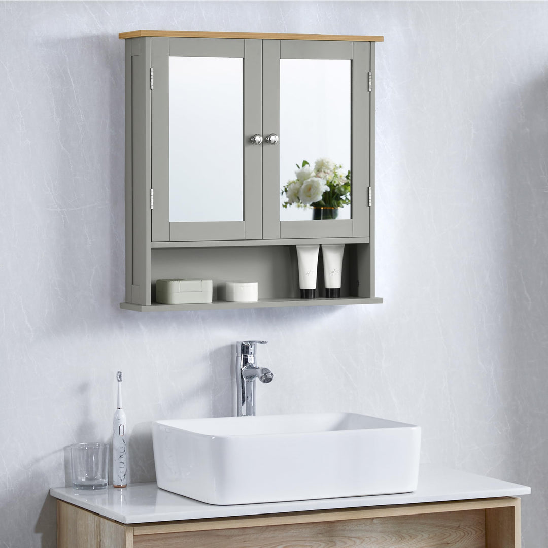 Bath Vida Hoch-& Midischränke fürs Bad, Mitteldichte Holzfaserplatte, Grau, Standard 2-türiger versp