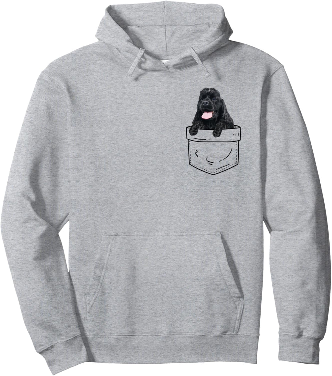 Schwarzer Cocker Spaniel In der Tasche — Spaniel Dog Pullover Hoodie