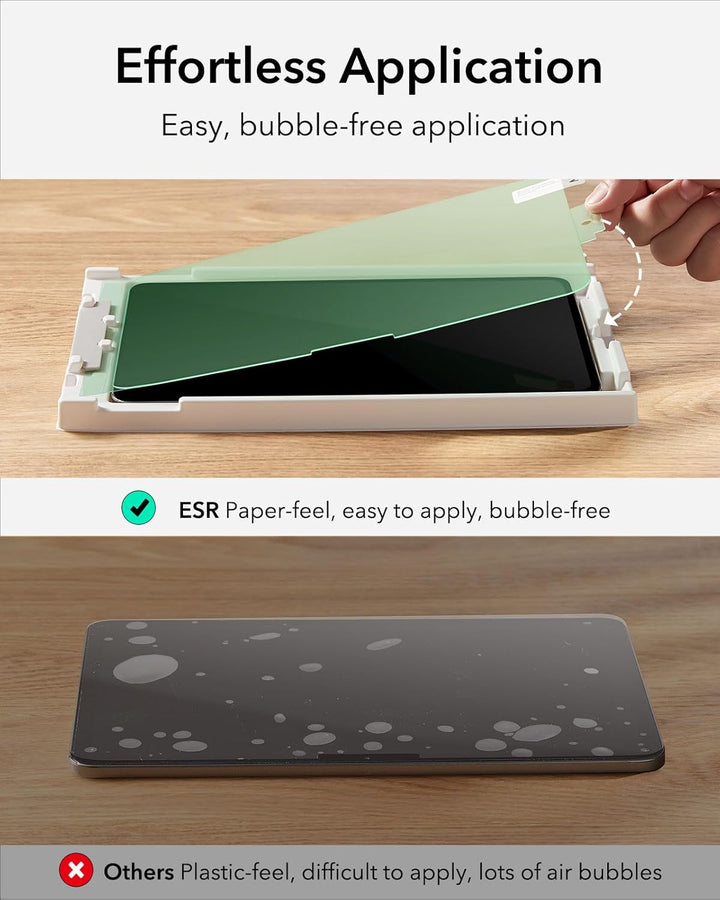 ESR 2 Stück Paper-Feel Schutzfolie für iPad Air 11 Zoll M4/M3/M2 (8./7./6. Gen, 2026/2025/2024), Sch