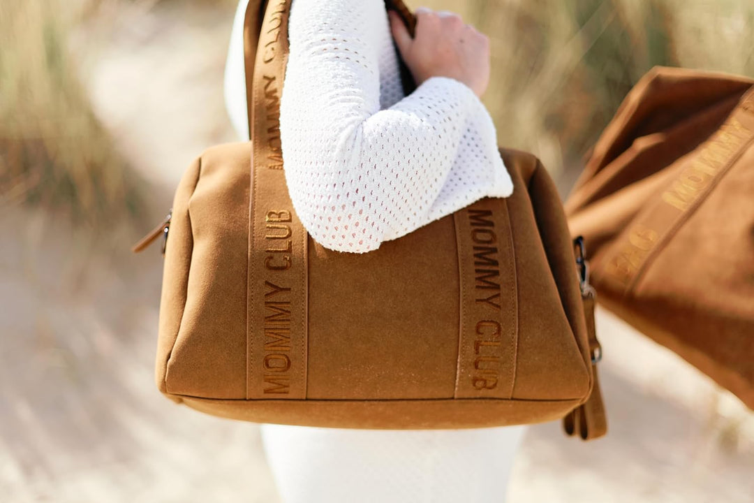 CHILDHOME, Wickeltasche, Mommy Club, Wickelauflage inklusive, zahlreiche Staufächer, Befestigungsgur