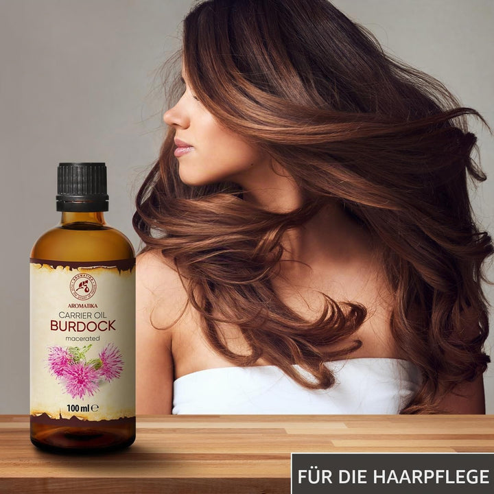 Klettenwurzel Öl 100ml - Rein Klettenwurzelöl - Arctium Lappa Wurzel - Klettenöl - Bestes Kuröl und