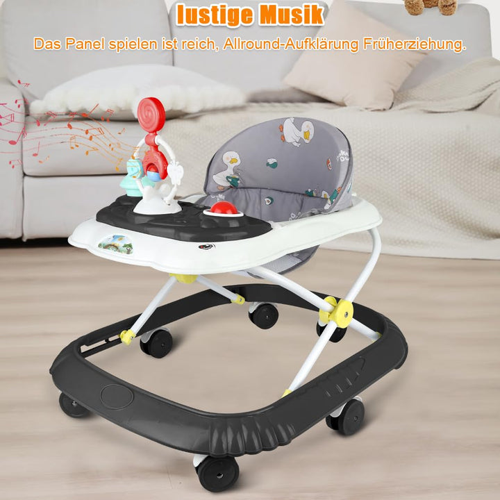 Lauflernhilfe für Babys, Jungen, Mädchen, mitwachsend, 5-in-1, faltbar, 4 verstellbare Höhen, Lichte