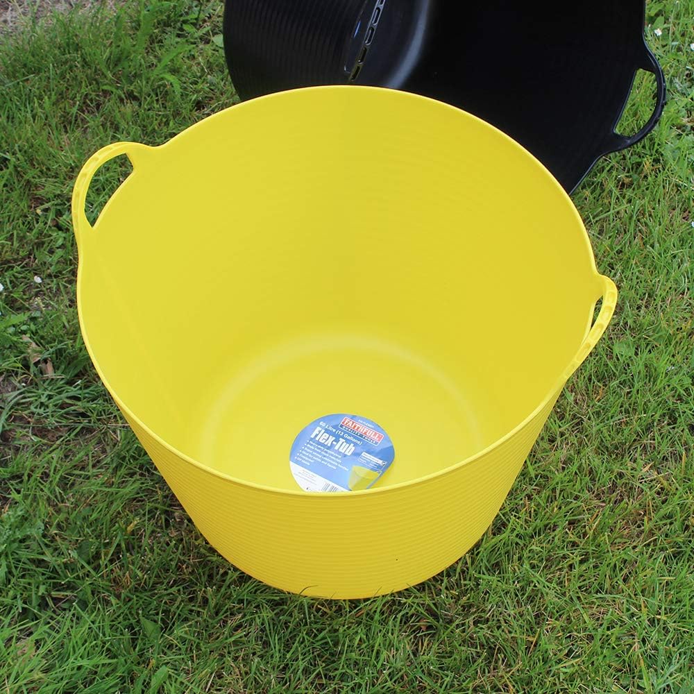 Faithfull Flex Tub 60 Liter - Gelb, Polyethylen (PE), Hardware Tubing, Tool Box, 1309 Gramm, 1 Stück