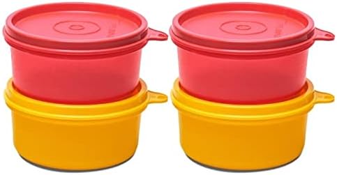 Tupperware Tropische Schalen, auslaufsicher, 200 ml, 4 Stück, mehrfarbig