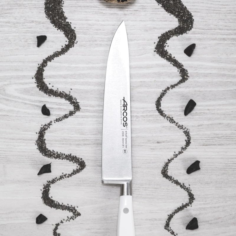 Arcos Serie Riviera Blanc - Kochmesser - Klinge aus Nitrum geschmiedetem Edelstahl 200 mm - HandGrif