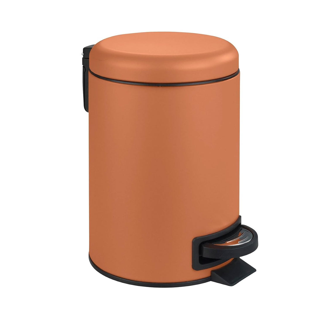 WENKO Treteimer Mod. Leman, 3 Liter, mit herausnehmbarem Einsatz, aus lackiertem Stahl, 17 x 25 x 22