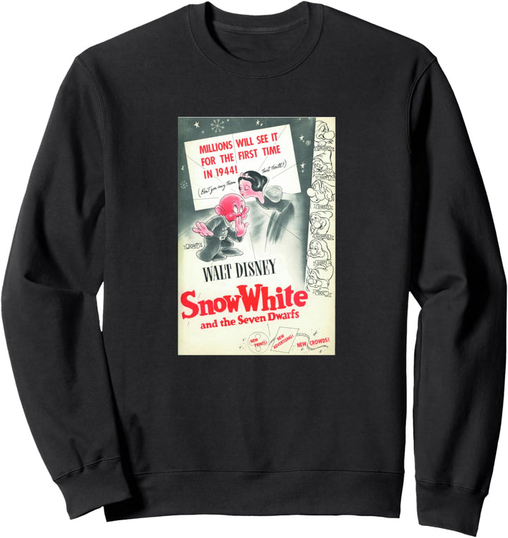 Disney Snow White Classic Vintage Movie Poster Sweatshirt
