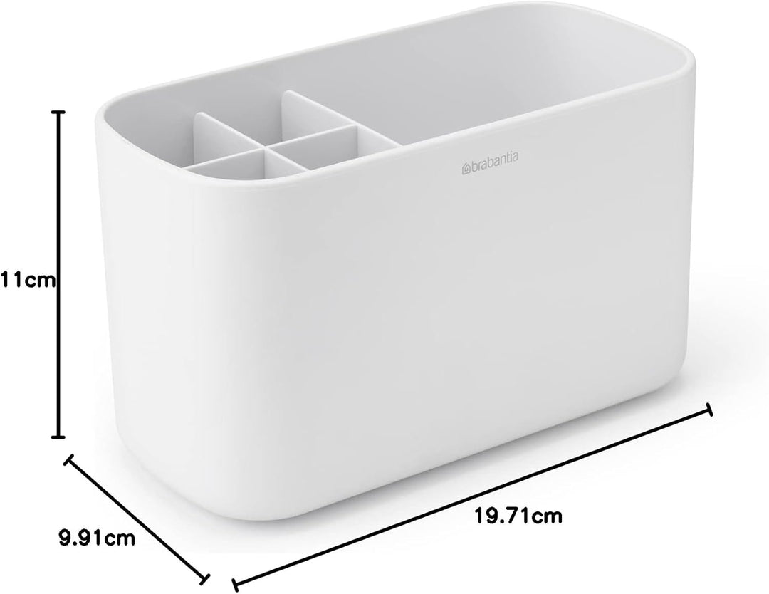 Brabantia Renew Collection Badezimmer-Caddy, Kunststoff, Weiss, Einheitsgrösse White, White