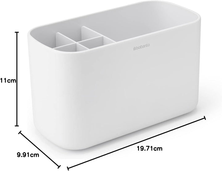 Brabantia Renew Collection Badezimmer-Caddy, Kunststoff, Weiss, Einheitsgrösse White, White