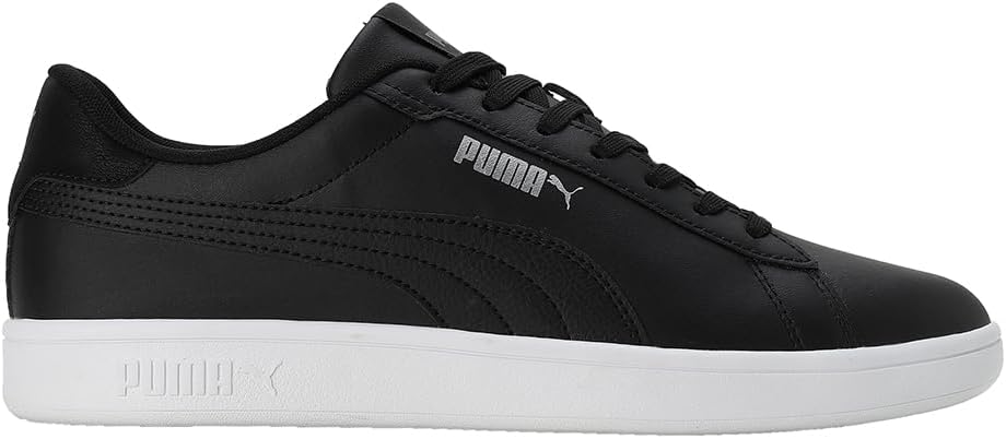 PUMA Herren Smash 3.0 L Sneaker 43 EU Puma Black Puma Black Puma White, 43 EU Puma Black Puma Black