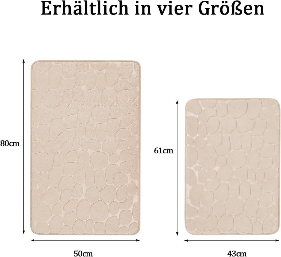 chakme Badematte Memoryschaum Badteppich Memory Foam Duschvorleger Saugfähige Badvorleger Badezimmer