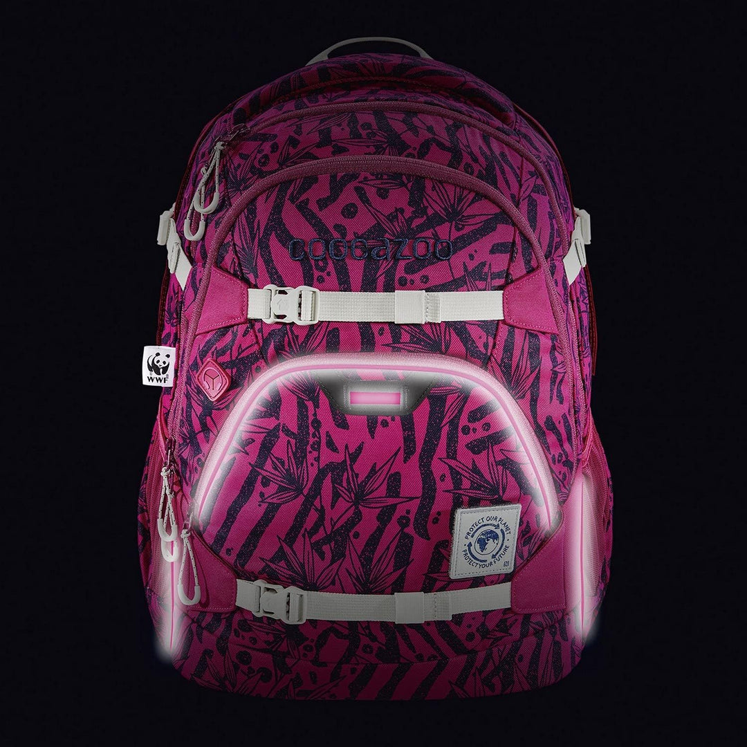 Coocazoo Schulrucksack ScaleRale „WWF Edition - Anemone Trail“, rosa, ergonomischer Tornister, höhen