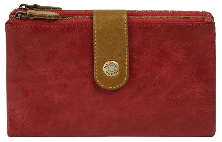 bruno banani Geldbörse Echt Leder rot Damen - 021763, Rot
