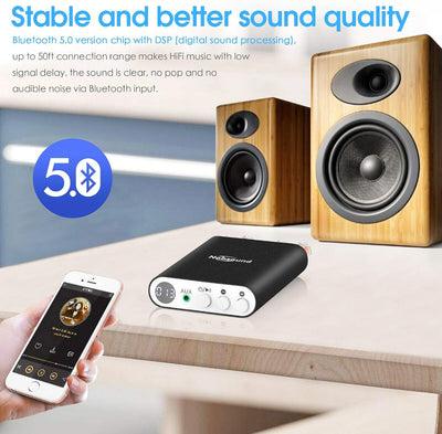 Mini Bluetooth 5.0 DSP Digital Amplifier Stereo Integrierter Leistungsverstärker 200W Verstärker(Nob