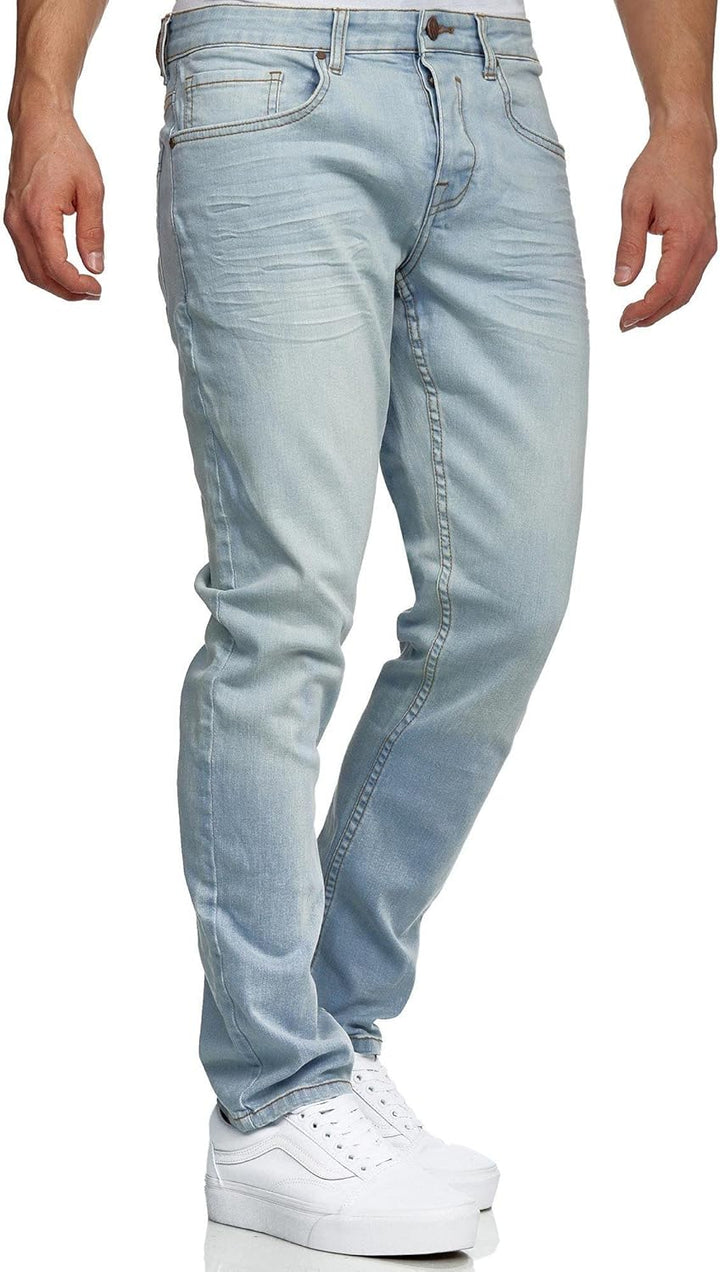 Tazzio Jeans Slim Fit Herren Jeanshose Stretch Designer Hose Denim 16533 29W / 30L Light-blue, 29W /