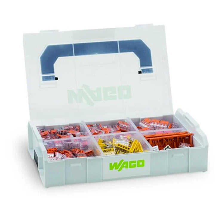 WAGO® Original-Set, L-Boxx Mini, Verbindungsklemmen mit Hebel, Dosenklemmen, 887-955 (352 Teile) 887