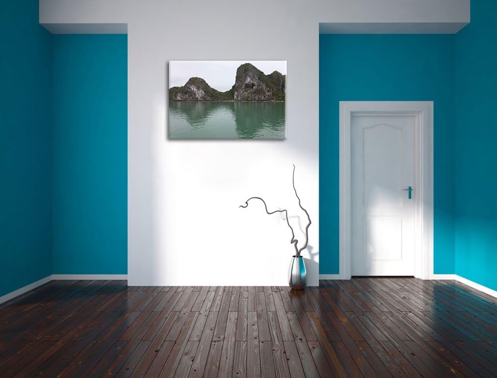 eindrucksvolle Berglandschaft Leinwand, XXL riesige Bilder fertig gerahmt mit Keilrahmen, Kunstdruck