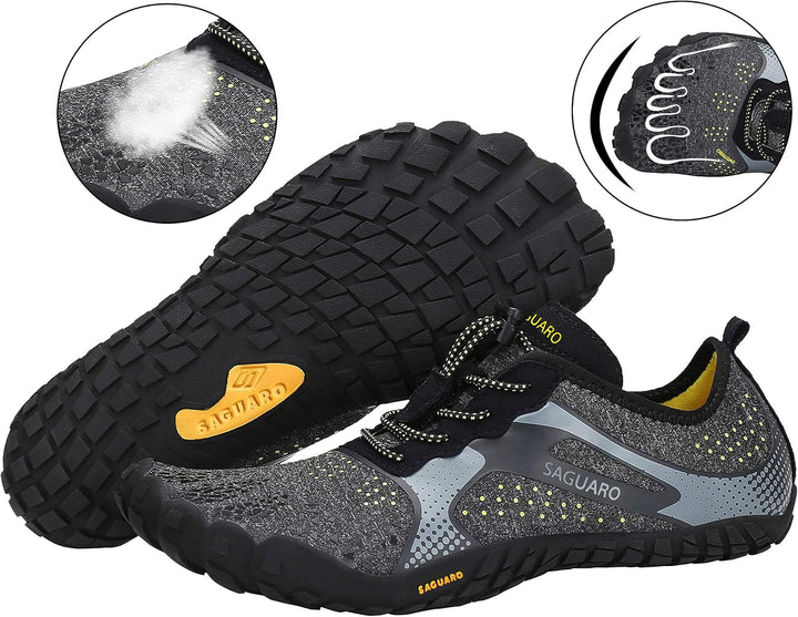 SAGUARO Herren Barfussschuhe Leicht Damen Traillaufschuhe rutschfeste Minimalistische Unisex Atmungs