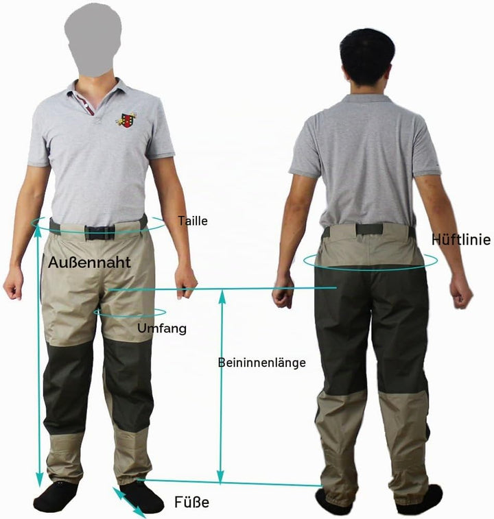 Atmungsaktiv Angelbekleidung Watstiefel Angel Angelhose Fliegen Wathose Hose Dauerhafte Wetterfeste