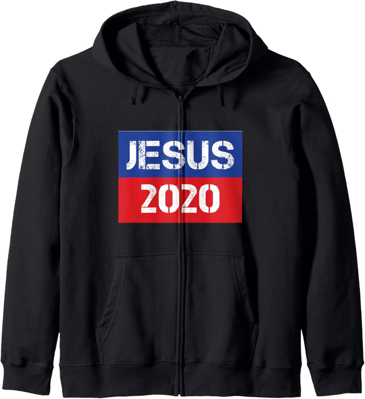 Jesus 2020 Christian Election My President Bless America Kapuzenjacke