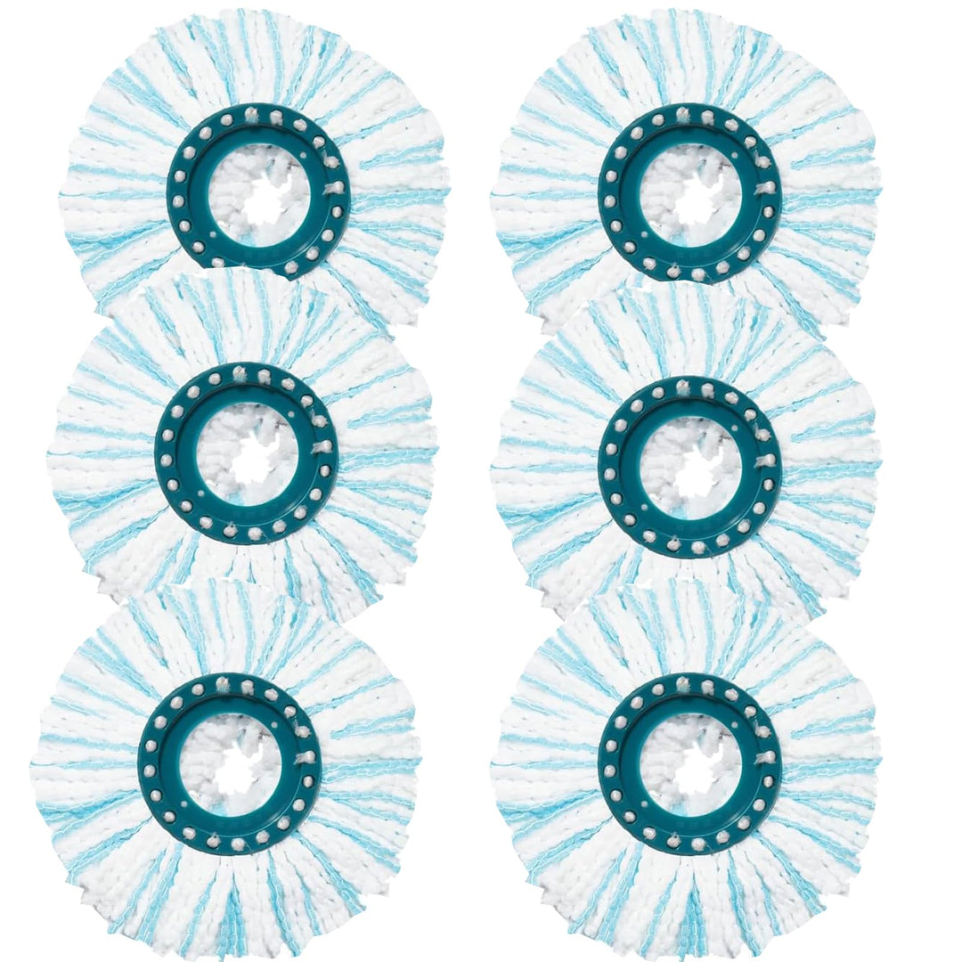 6 Stück Bodenwischer für Leifheit Clean Twist Disc Mop,Wasseraufnahme | Doppelfasermop kann Effizien