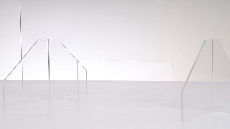 Queence | Hochwertiger Spuckschutz aus Acrylglas | Ideal für Verkaufs-/ und Empfangstresen | Thekena