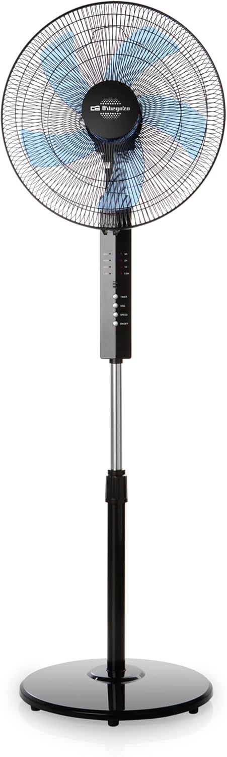 Orbegozo SF 0244 - Standventilator, Fernbedienung, leise, fünf Blätter, Timer bis zu 7,5 Stunden, dr