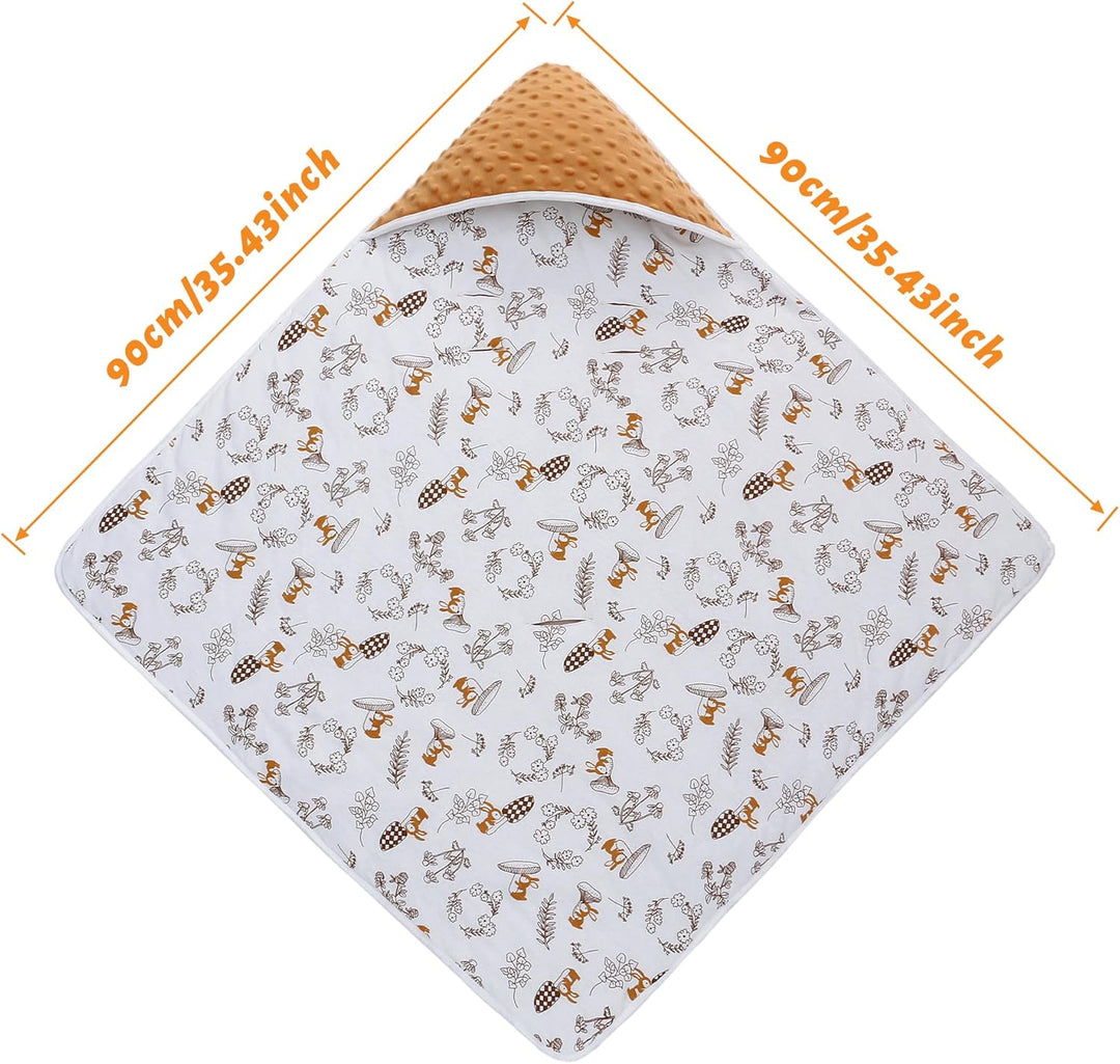 Baby Einschlagdecke für Babyschale 90x90cm Doppelseitig Gesteppte 100% Baumwolle Baby Decke für Kind