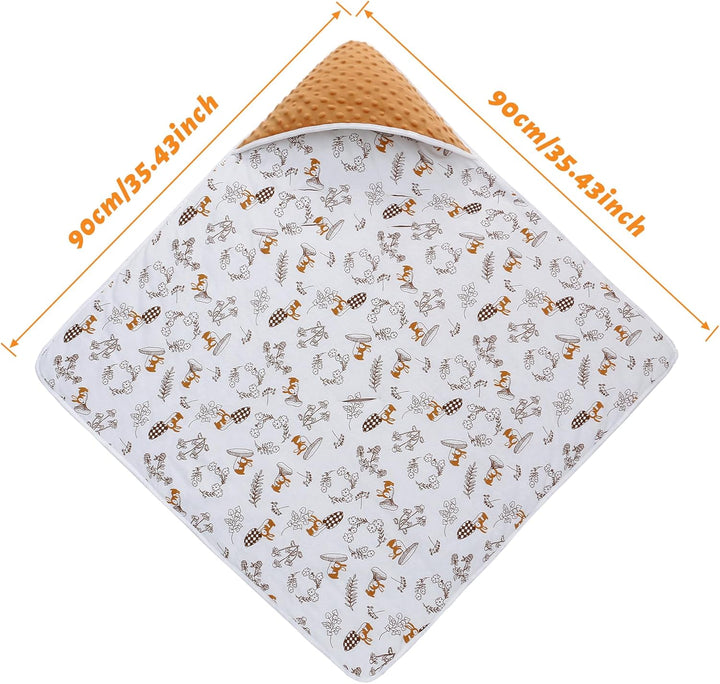 Baby Einschlagdecke für Babyschale 90x90cm Doppelseitig Gesteppte 100% Baumwolle Baby Decke für Kind