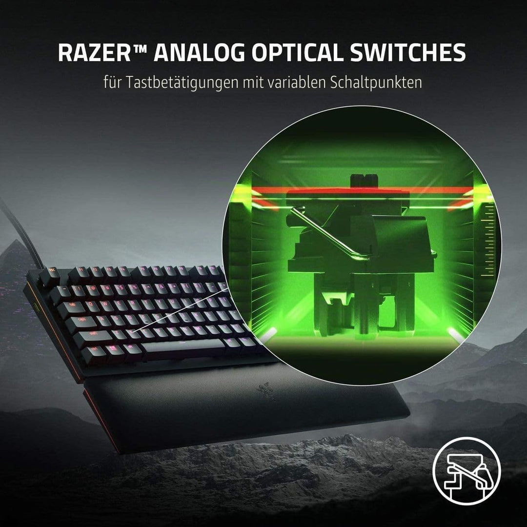 Razer Huntsman V2 Analog - Premium Gaming Tastatur mit analogen optischen Schaltern (ergonomische Ha
