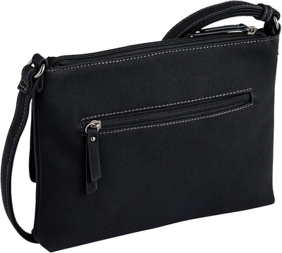 Gabor bags Dina Damen Umhängetasche Crossbody Bag 25,5 x 4 x 18,5 Schwarz, 25,5 x 4 x 18,5 Schwarz