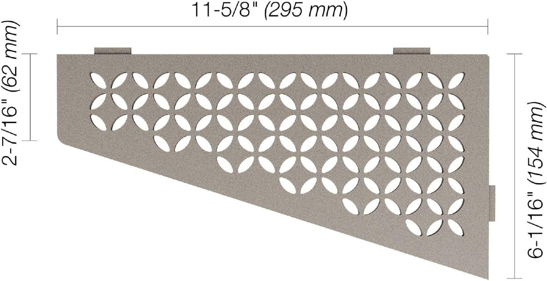 Schlüter SHELF-E-S3 Floral Steingrau, Steingrau