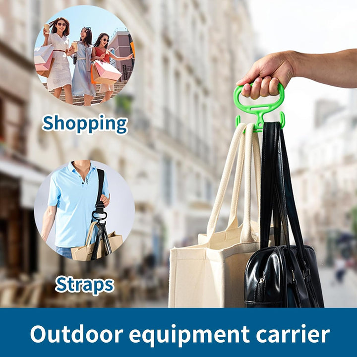 Grocery Bag Handle Holder, Shopping Carrier Grip, Heavy-Duty Transport Tool, Ergonomic Handbag Hange