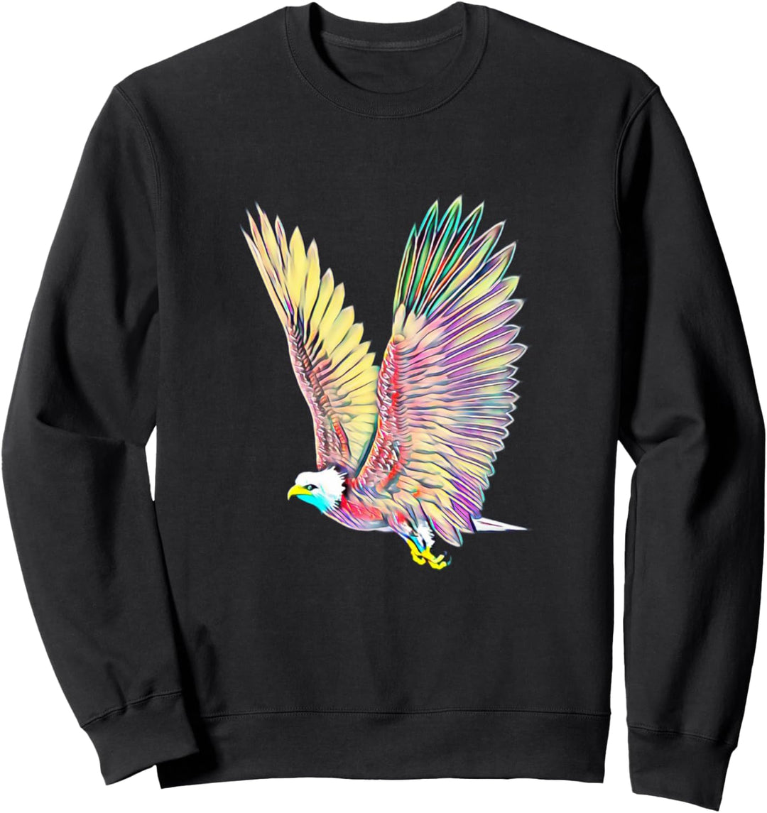 Adler Raubvogel Motiv Vögel Tiere Krallen Schnabel Design Sweatshirt