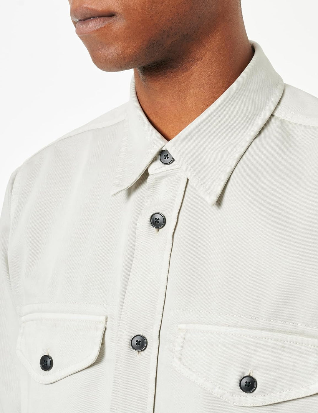 BOSS Herren Lovelock Oversized Overshirt aus Baumwoll-Twill M Light/Pastel Grey57, M Light/Pastel Gr