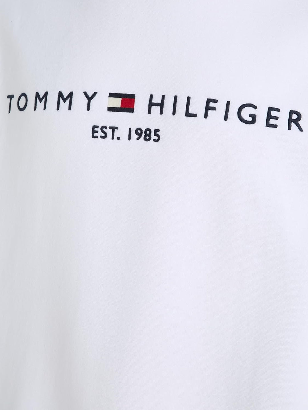 Tommy Hilfiger Herren Sweatshirt Tommy Logo ohne Kapuze L Weiss, L Weiss