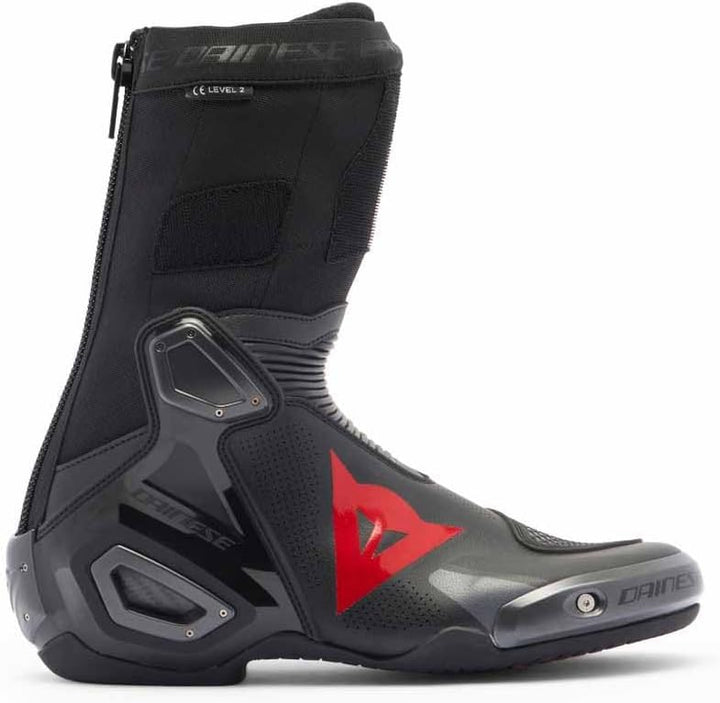 Dainese Axial 2 Air Boots Racing Stiefel 40 EU Schwarz Rot, 40 EU Schwarz Rot