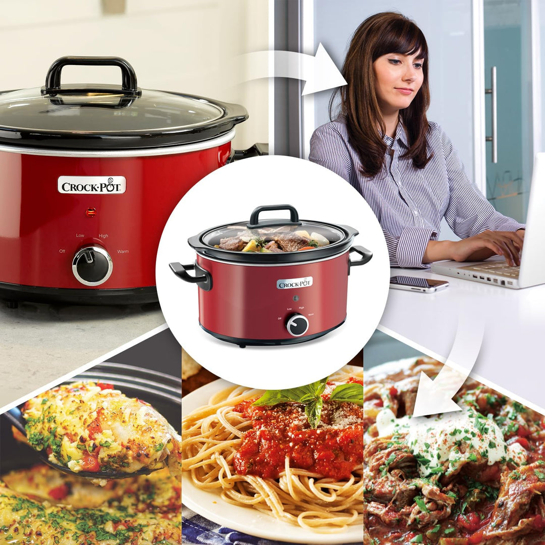 Crock-Pot Schongarer Slow Cooker | 2 Temperatureinstellungen + Warmhaltefunktion | 3,5 Liter (3-4 Pe