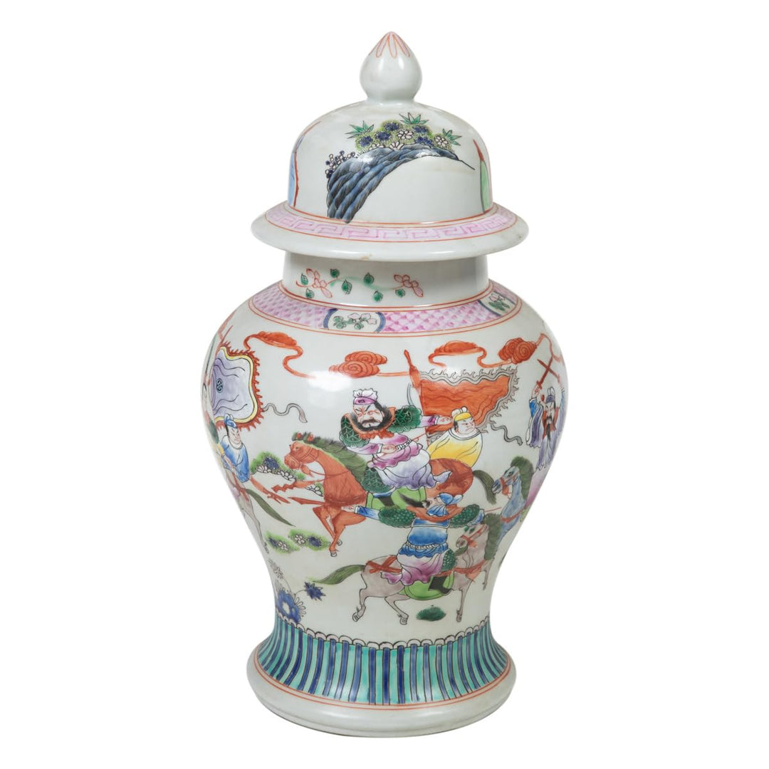 Chinesische Porzellan Deckelvase24cm hoch Ø45cm