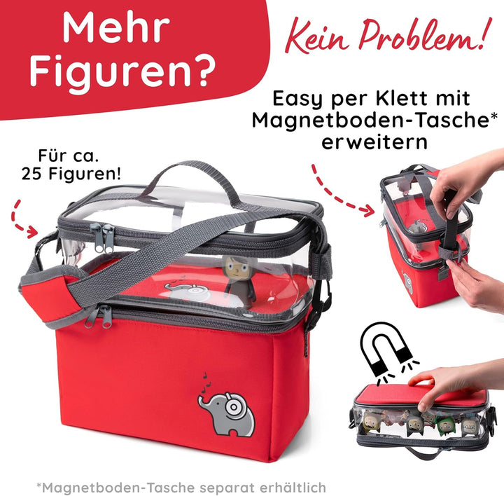 fantifant Musikbox Tasche für Toniebox [ + Netzbeutel für Tonie Aufbewahrung ] Flexible TRANSPORTTAS