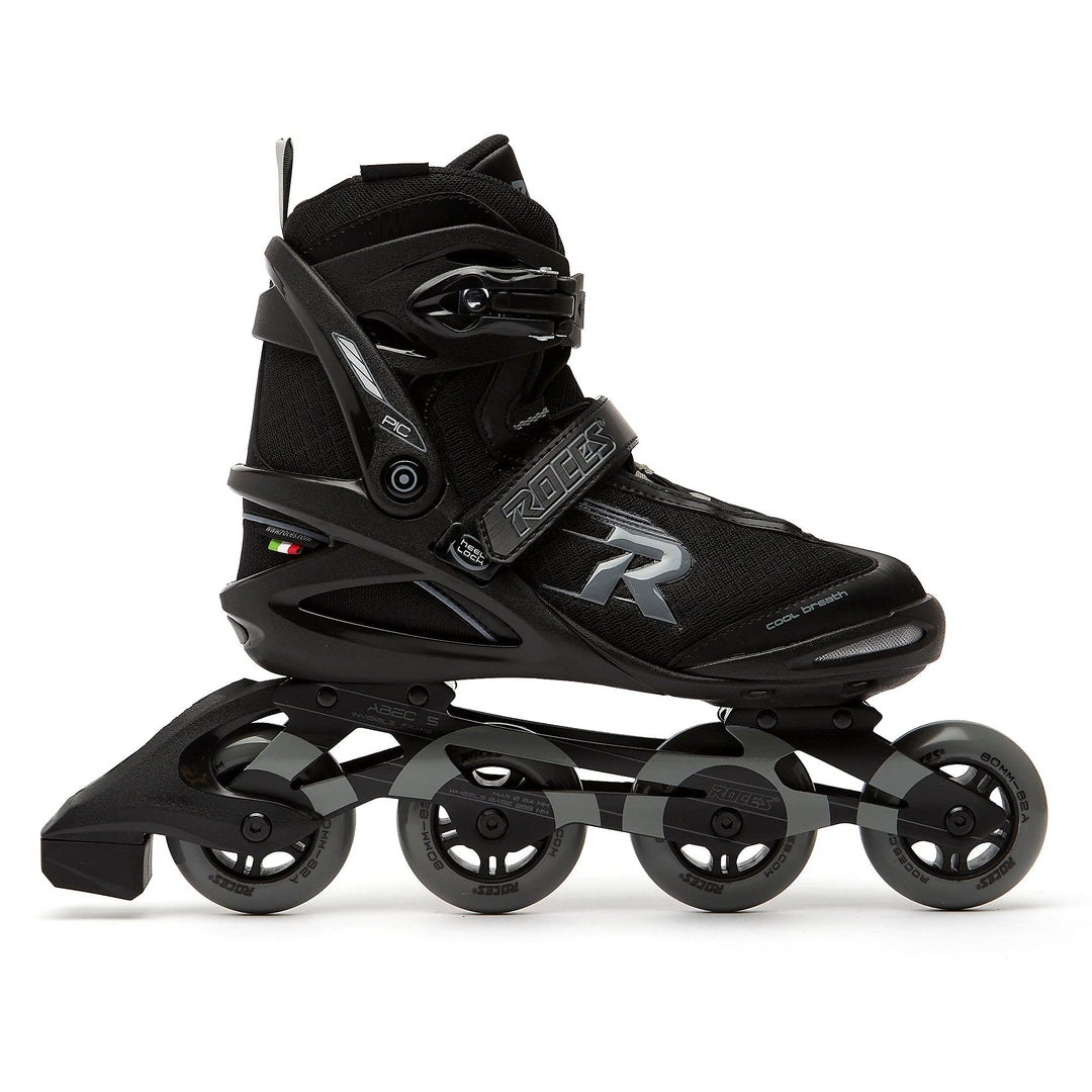 Roces Unisex – Erwachsene Pic Tif Inline Skate 43 black-lightgrey, 43 black-lightgrey