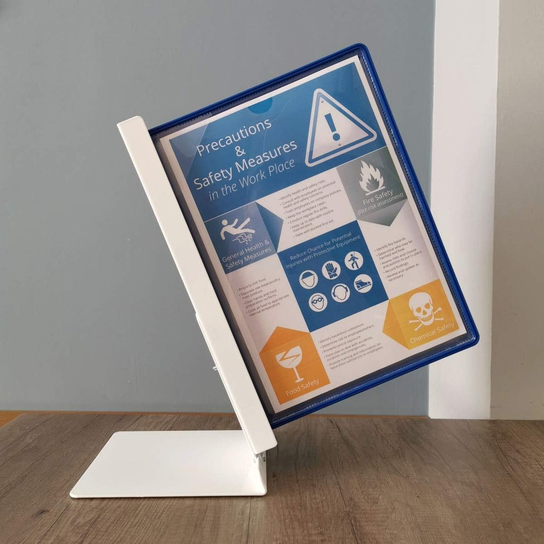 Leviatan Sichttafel Panel A4, PP 10er Packung, Blau Panel Blau, Panel Blau