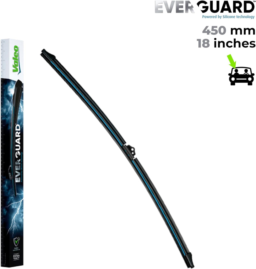 VALEO EVERGUARD Premium Silikon Flachbalkenwischblatt Set VSF60+VSF45, Längen: 600mm+450mm Vorne (2e