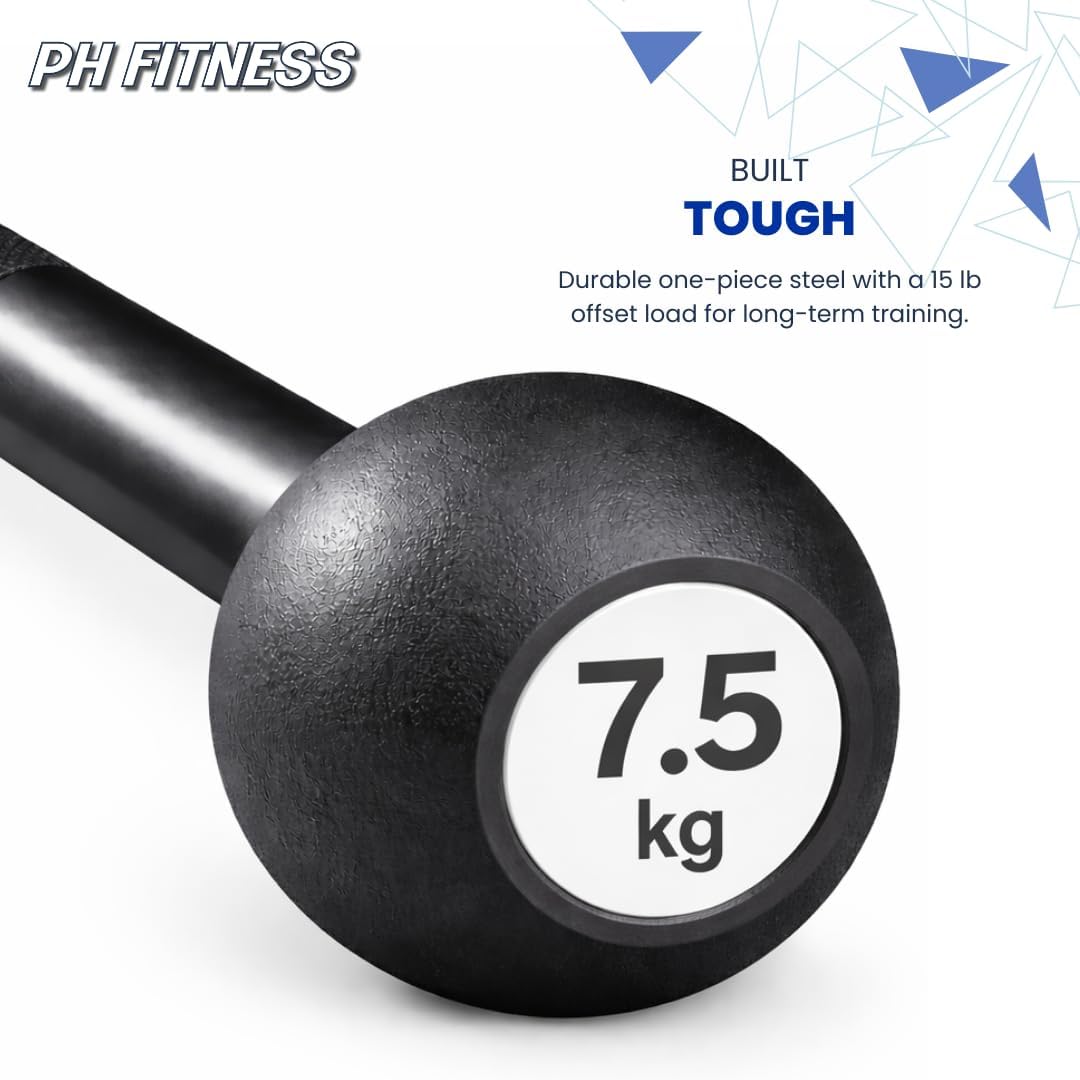PH Fitness Steel Macebell – Professionelle Funktionelle Trainingsmace aus massivem Stahl – Ganzkörpe