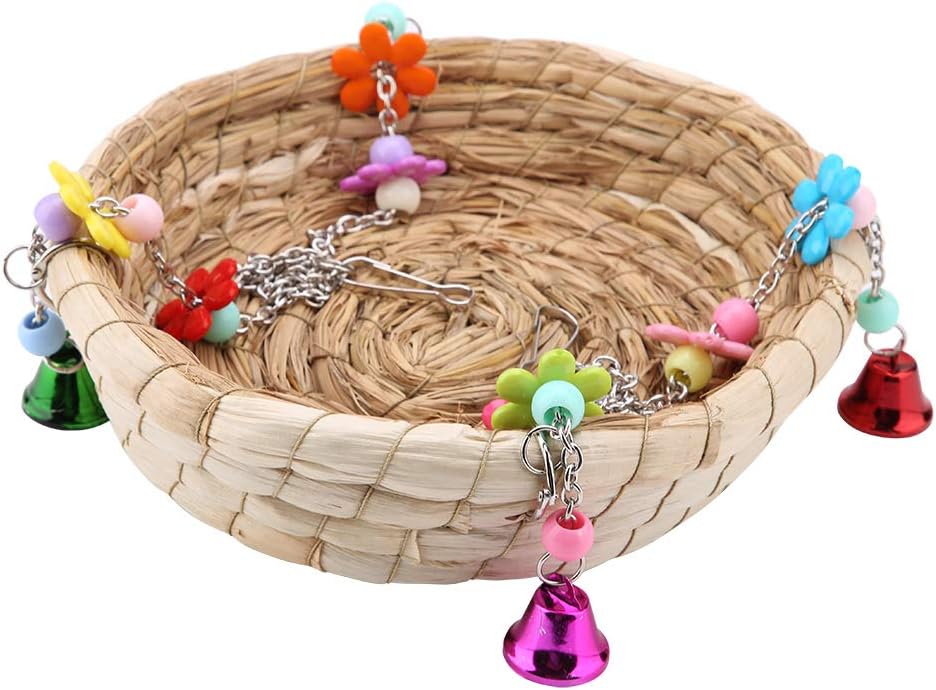 Vogel Toy Safe Papagei Straw Vogel Toy Swing Nest hängen Birdcage