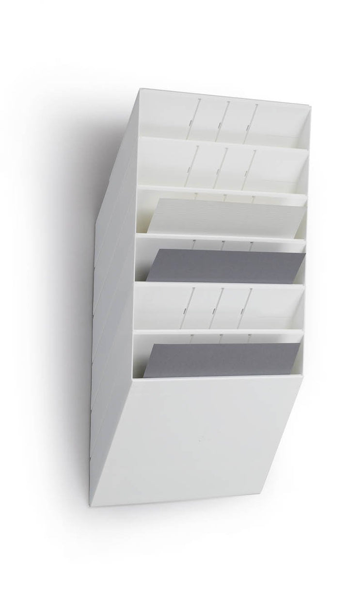 Durable Prospektspenderset Querformat Flexiboxx 6 A4, 1 Set, weiss, 1709785010 Weiss Querformat, Wei